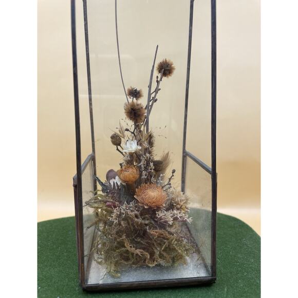 Vintage Faux Dry Flower Terrarium Table Top Decoration - Picture 6 of 11